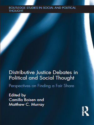 cover image of Distributive Justice Debates in Political and Social Thought